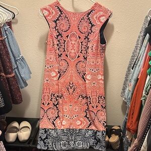 Chic Paisley Print Midi Dress